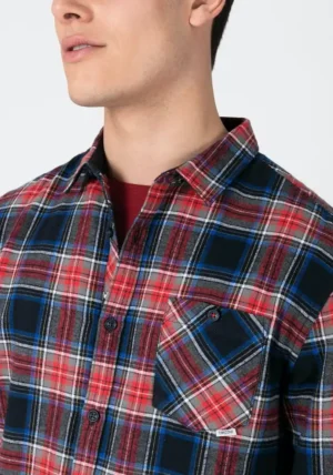 Timezone : Effect Weave Check Shirt image1