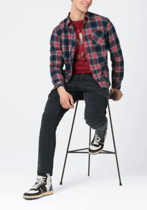 Timezone : Effect Weave Check Shirt image4