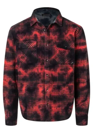 Timezone : Time Zone Flannel shirt Red