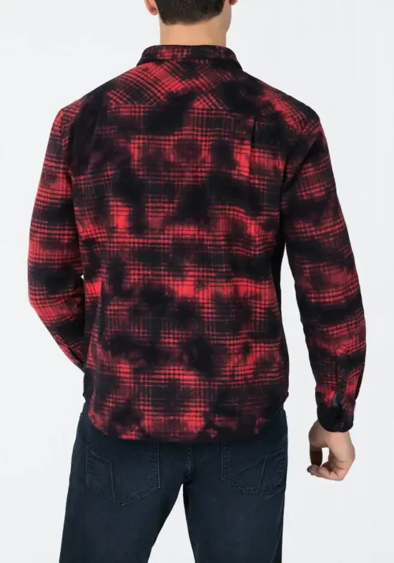 Timezone : Time Zone Flannel shirt Red - Image 2