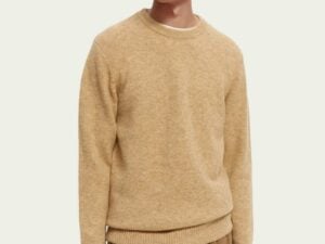 Scotch & Soda 169254: Knit crewneck sweater Sand Melange