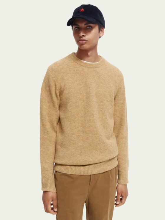 Scotch & Soda 169254: Knit crewneck sweater Sand Melange