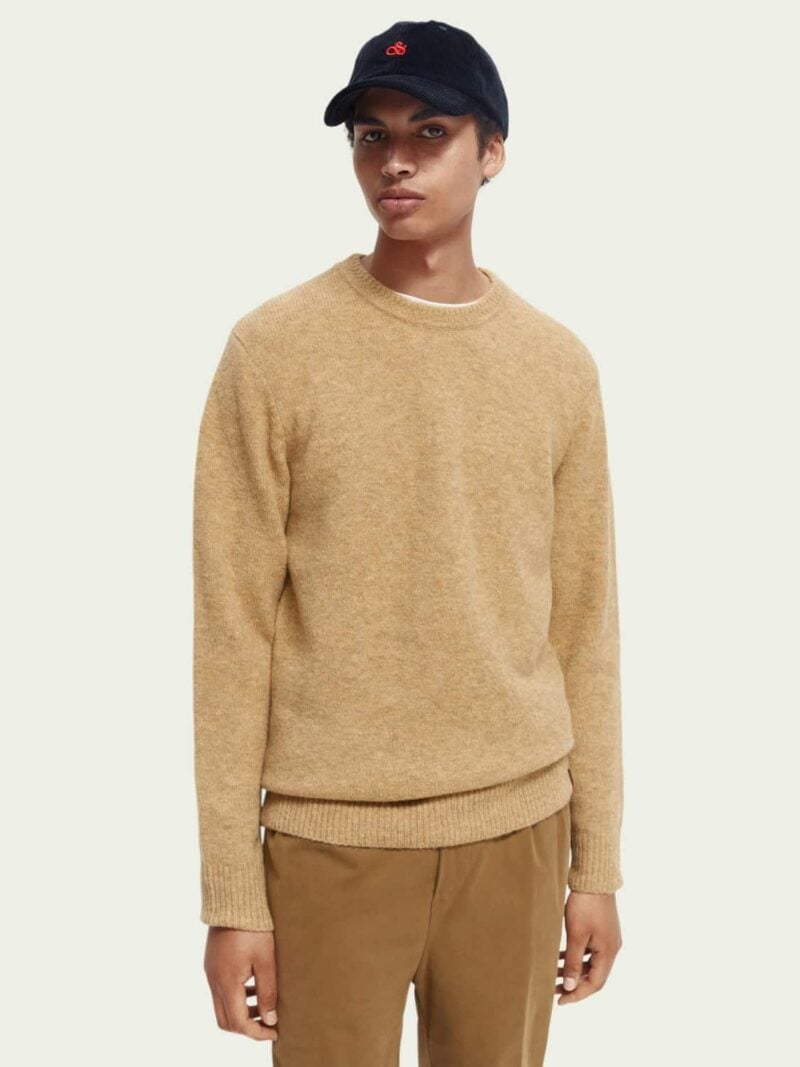 Scotch & Soda 169254: Knit crewneck sweater Sand Melange