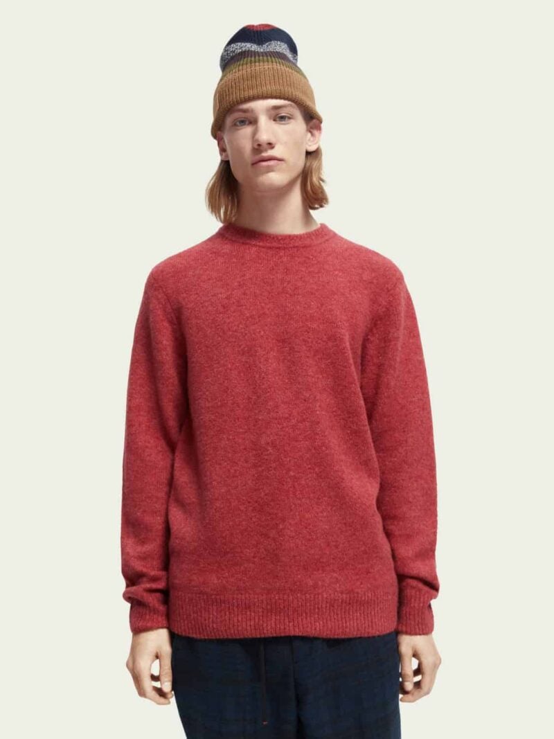 Scotch & Soda 169254: Knit crewneck sweater Cayenne Melange