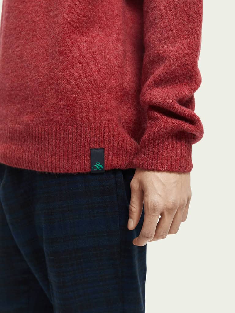 Scotch & Soda 169254: Knit crewneck sweater Cayenne Melange - Image 3