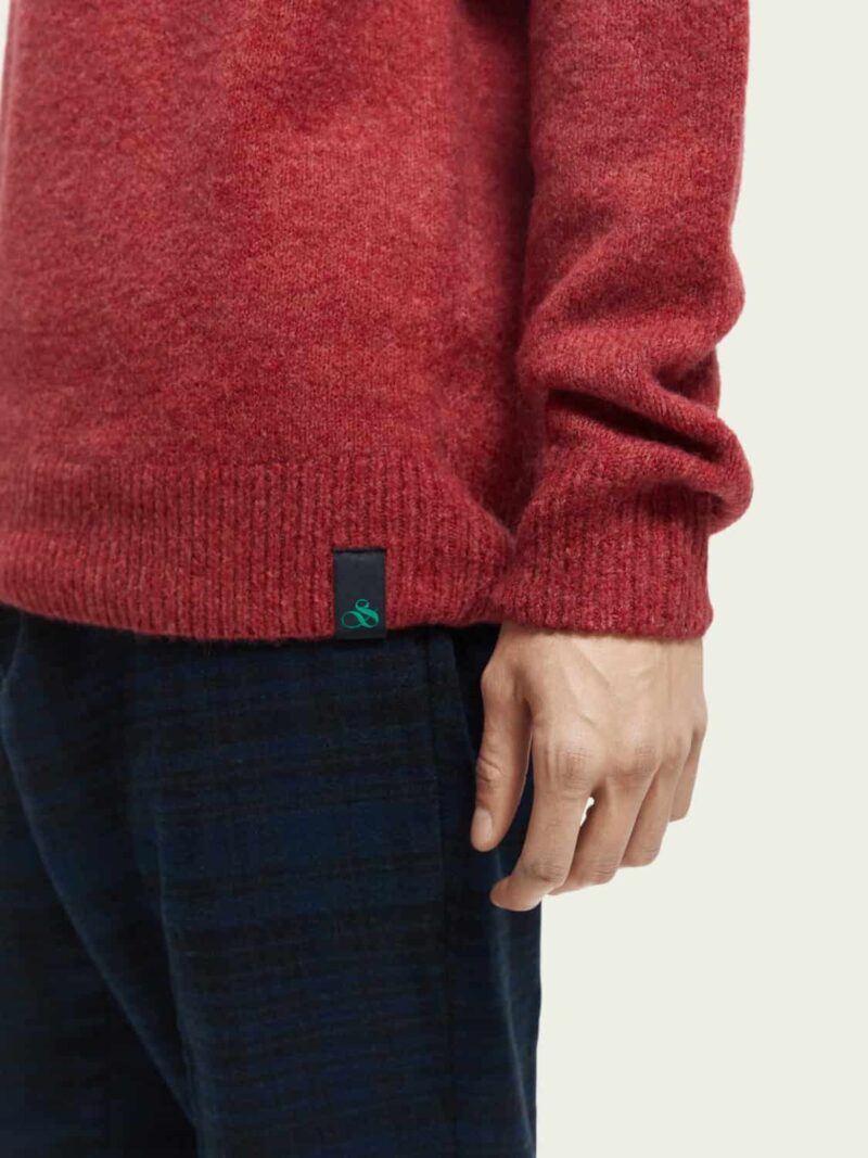 Scotch & Soda 169254: Knit crewneck sweater Cayenne Melange - Image 3