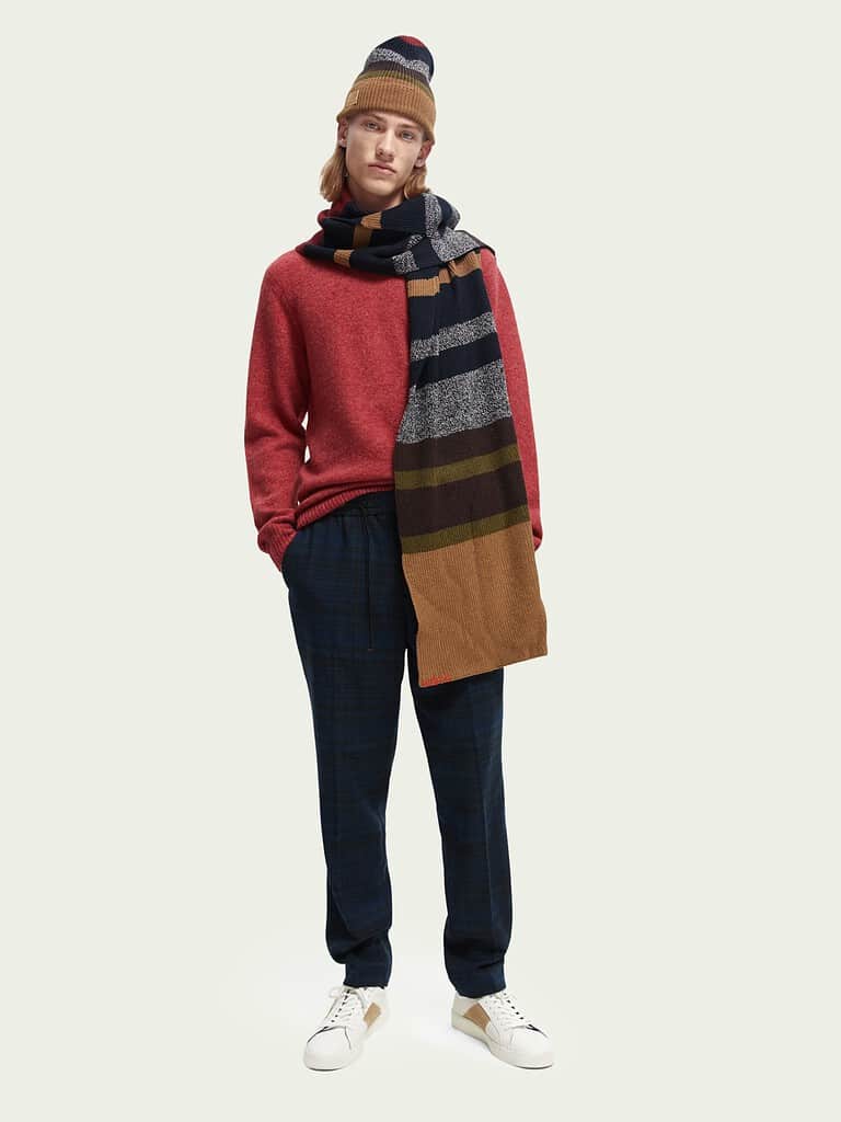 Scotch & Soda 169254: Knit crewneck sweater Cayenne Melange - Image 4