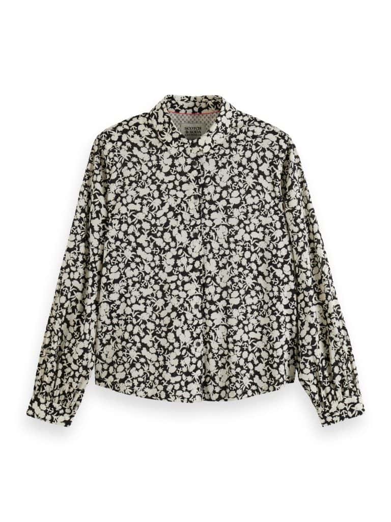 Scotch & Soda 176318: Allover printed balloon sleeve shirt - Image 2