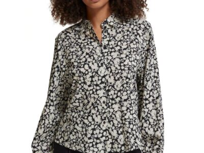 Scotch & Soda 176318: Allover printed balloon sleeve shirt