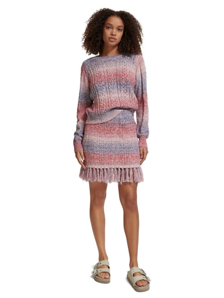Scotch & Soda 176968 : Space Dye Knitted Skirt - Image 4