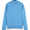 Scotch & Soda 169262 : Merino wool turtleneck sweater Winter Sky Melange