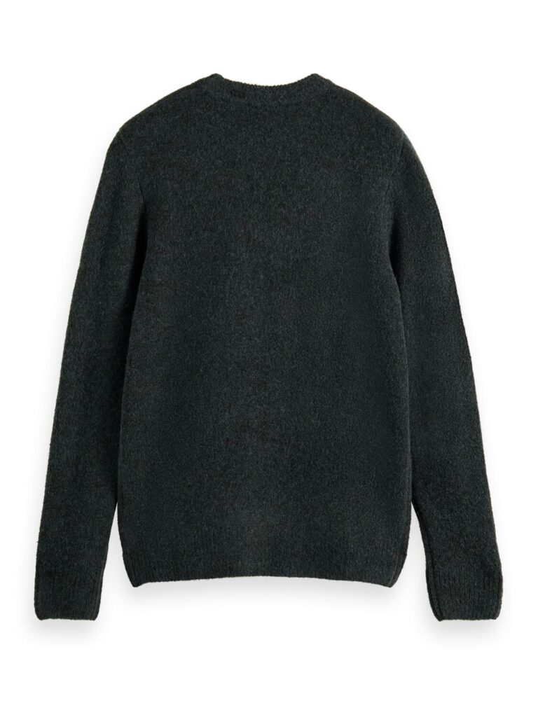 Scotch & Soda 169254: Knit crewneck sweater Space Green Melange - Image 4