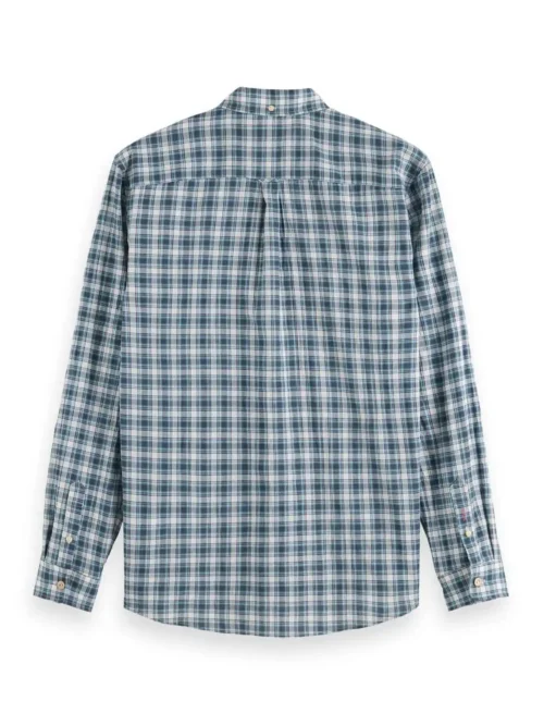 Scotch & Soda 172942 Regular fit checked shirt, Blue check - Image 6