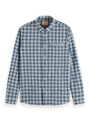 Alternative view of Scotch & Soda 172942: Regular fit checked shirt, Blue check