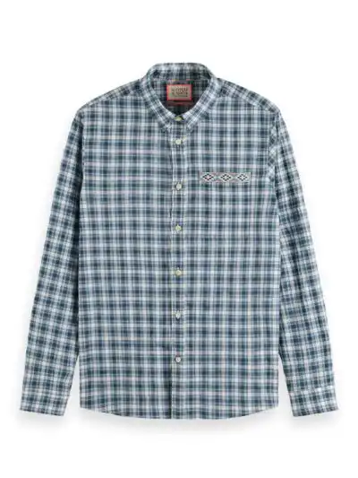 Alternative view of Scotch & Soda 172942: Regular fit checked shirt, Blue check