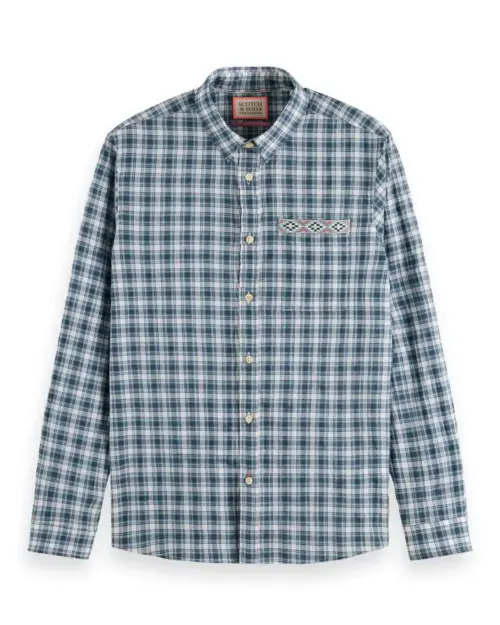 Alternative view of Scotch & Soda 172942 Regular fit checked shirt, Blue check
