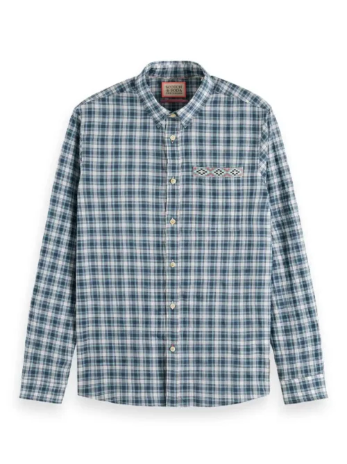 Alternative view of Scotch & Soda 172942 Regular fit checked shirt, Blue check