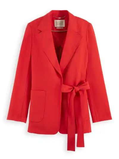 Scotch & Soda 174128 : Wrap linen blazer