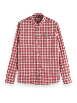 Alternative view of Scotch & Soda 172942: Regular fit checked shirt, Red check
