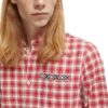 Scotch & Soda 172942: Regular fit checked shirt, Red check - Image 6