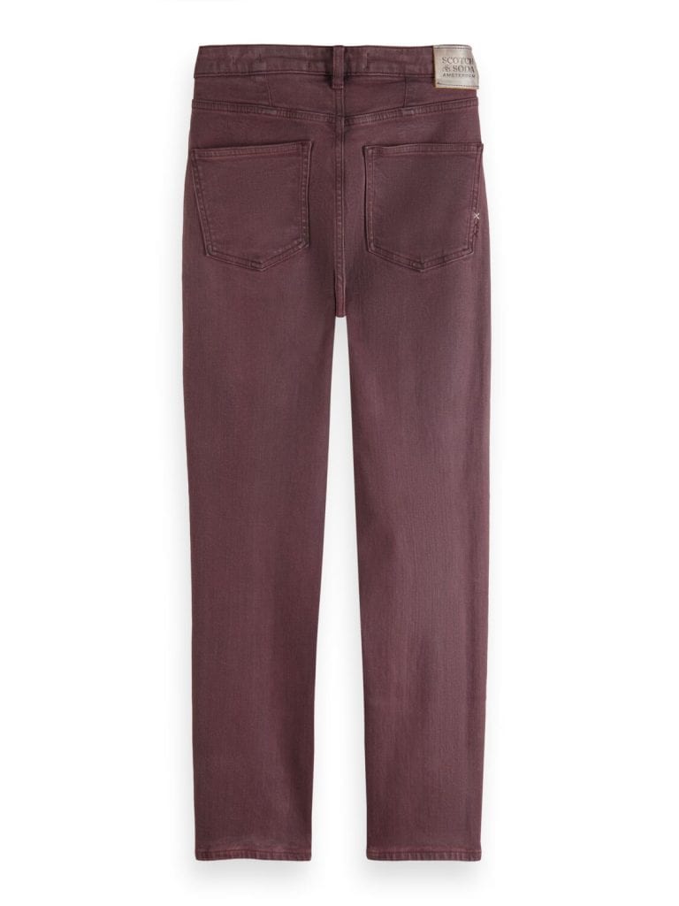 Scotch & Soda 174738 : High Five Slim Jeans Coated colours -Bordeaux - Image 3