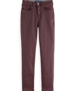Scotch & Soda 174738 : High Five Slim Jeans Coated colours -Bordeaux