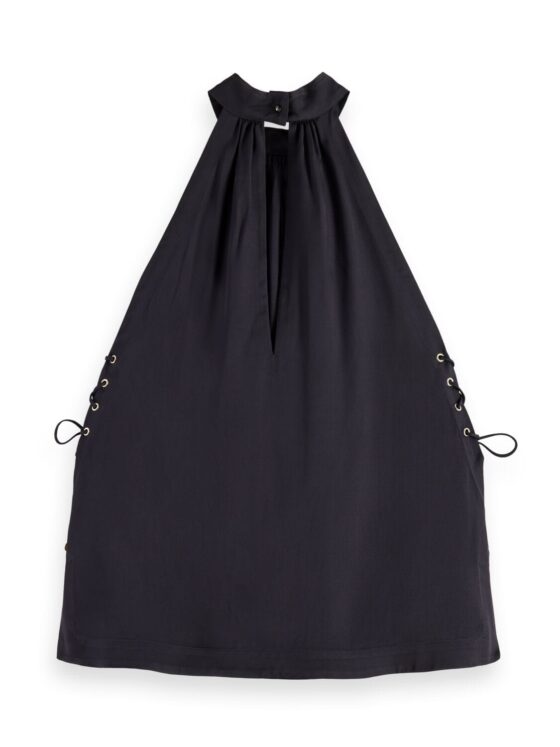 Scotch & Soda 177547: Halter neck top with criss cross detail - Image 3