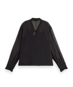 Alternative view of Scotch & Soda 177575: Top with tie neck