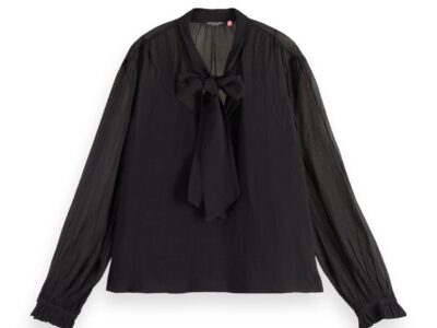 Scotch & Soda 177575: Top with tie neck