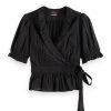 Scotch & Soda 176333: Wrap top with ruffle deail
