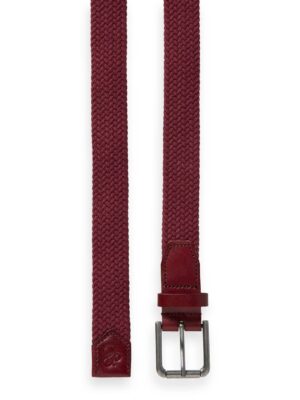 Alternative view of Scotch & Soda 177085 : Leathered trimmed canvas cord belt, Red urchin