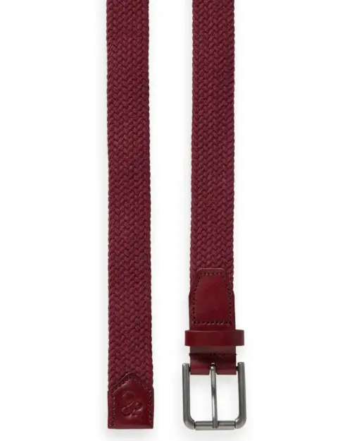 Alternative view of Scotch & Soda 177085 : Leathered trimmed canvas cord belt, Red urchin