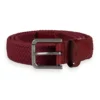 Scotch & Soda 177085 : Leathered trimmed canvas cord belt, Red urchin