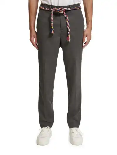Scotch & Soda 175435 : Slim tapered viscose blend chino