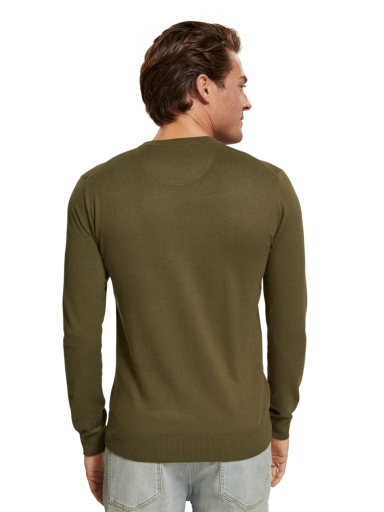Scotch & Soda 175510 : Regular fit essentials crew neck Algae - Image 4