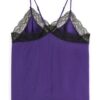 Scotch & Soda 176270: Camisole with black lace detail Aubergine - Image 3