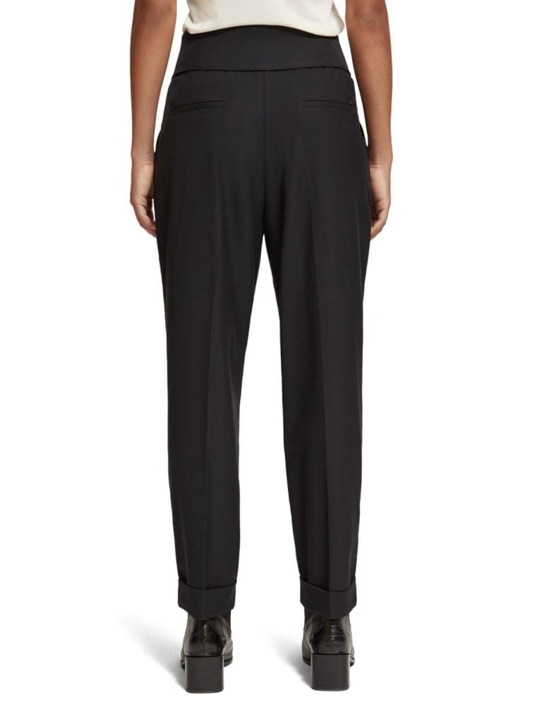 Scotch & Soda 176394 : High rise tailored pants, Evening black - Image 3