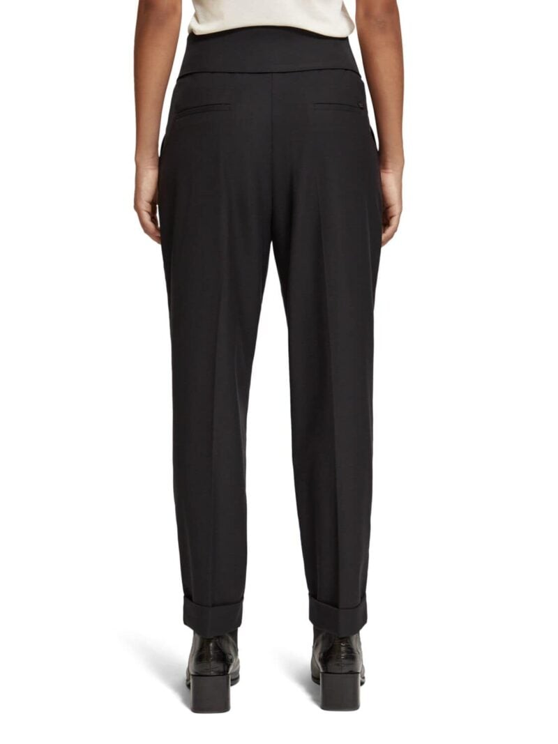 Scotch & Soda 176394 : High rise tailored pants, Evening black - Image 3