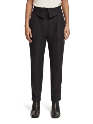 Scotch & Soda 176394 : High rise tailored pants, Evening black