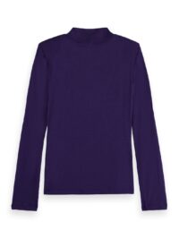 Alternative view of Scotch & Soda 177426 : Shoulder padded long sleeve top, Aubergine