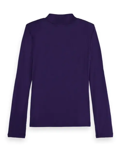 Alternative view of Scotch & Soda 177426 : Shoulder padded long sleeve top, Aubergine