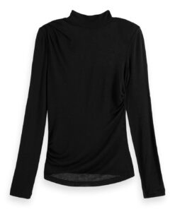 Alternative view of Scotch & Soda 177426 : Shoulder padded long sleeve top, Evening black