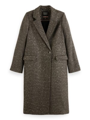 Alternative view of Scotch & Soda 176243  Single breasted herringbone sequin coat