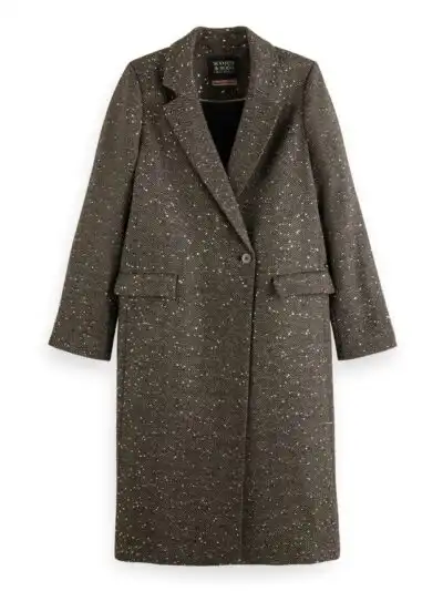 Alternative view of Scotch & Soda 176243  Single breasted herringbone sequin coat