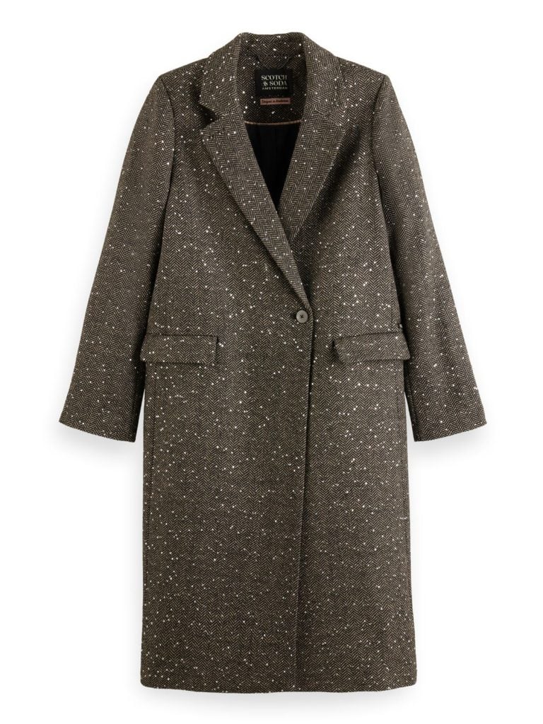 Scotch & Soda 176243  Single breasted herringbone sequin coat - Image 2