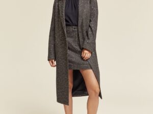 Scotch & Soda 176243  Single breasted herringbone sequin coat