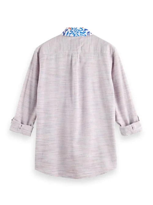 Scotch & Soda 175492 : Regular fit two tone space dye shirt - Image 3