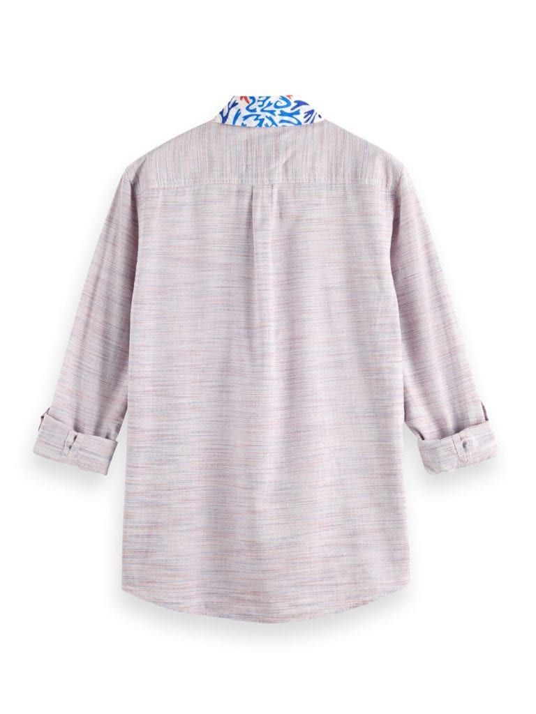 Scotch & Soda 175492 : Regular fit two tone space dye shirt - Image 3