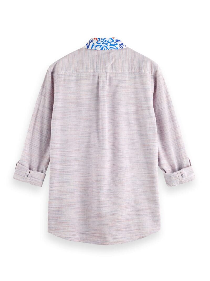 Scotch & Soda 175492 : Regular fit two tone space dye shirt - Image 3