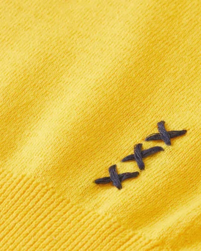 Alternative view of Scotch & Soda 176979 : Linen blend crewneck pullover, Nautical yellow